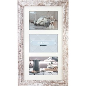 ZEP Nelson 6             3x13x18 Wood Frame 3Q white/brown V23136