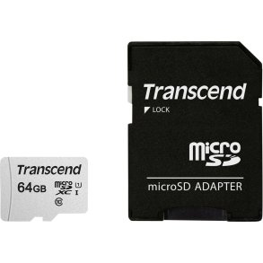 Transcend microSDXC 300S-A  64GB Class 10 UHS-I U1