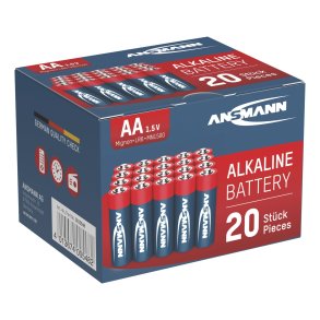 1x20 Ansmann Alkaline Mignon AA LR 6 red-line Box