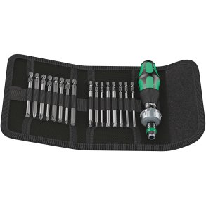 WERA Kraftform Kompakt 60 RA Pouch with 89 mm-long bits