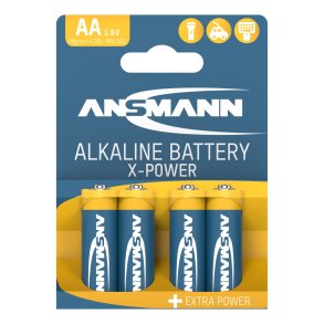 1x4 Ansmann Alkaline Mignon AA LR 6 X-Power