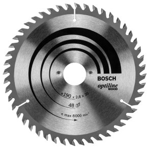 Bosch Circular Saw Blade Optiline Wood 190 x 30 48D