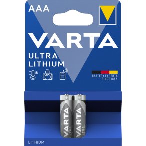 10x2 Varta Ultra Lithium Micro AAA LR 03
