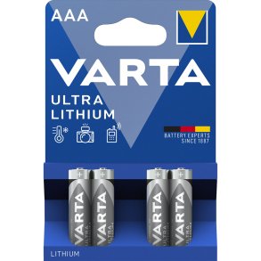 10x4 Varta Ultra Lithium Micro AAA LR 03