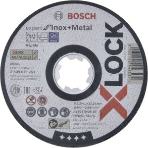 Bosch X-LOCK Cutting Disc INOX     115x1mm