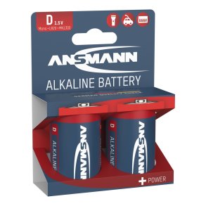 1x2 Ansmann Alkaline Mono D LR 20 red-line