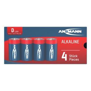 20x4 Ansmann Alkaline Mono D LR 20 red-line