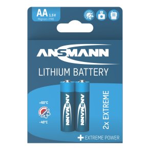 100x2 Ansmann Lithium Mignon AA LR 6 Extreme