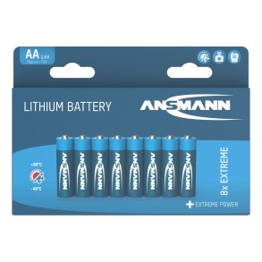 32x 4+4 Ansmann Extreme Lithium AA Mignon LR 6 Big Pack