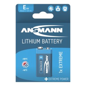 16x1 Ansmann Lithium 9V-Block Extreme