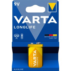 1 Varta Longlife 9V-Block     k 6 LR 61