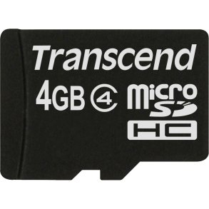 Transcend microSDHC          4GB Class 4