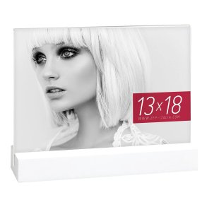 ZEP Dresda White           13x18 Acrylic w. wooden Base    AQ657W