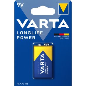 10x1 Varta Longlife Power 6LR61 9V-Block            PU inner box