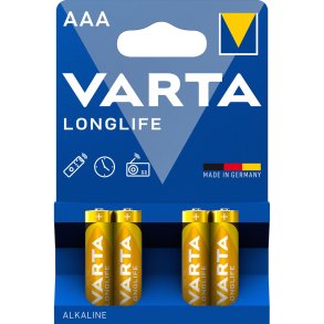 10x4 Varta Longlife Extra Micro AAA LR 03           PU inner box