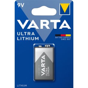 50x1 Varta Ultra Lithium 9V-Block    PU Outer Box