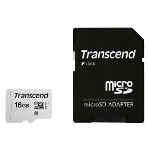 Transcend microSDHC 300S-A  16GB Class 10 UHS-I U1 with adapter