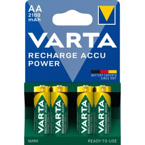 100x4 Varta Rechargeable Accu NiMh 2100 mAh Mignon