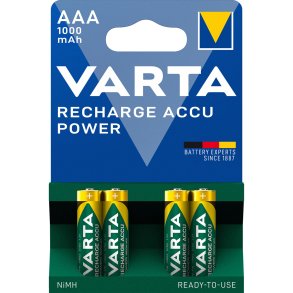 50x4 Varta Rechargeable Accu NiMh 1000 mAh Micro