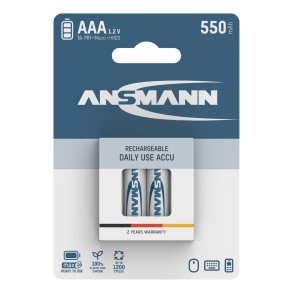 12x4 Ansmann maxE NiMH bat. Micro AAA 550 mAh        5030772