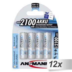 12x4 Ansmann maxE NiMH bat. Mignon AA 2100 mAh       5035052