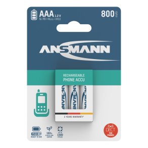 12x3 Ansmann maxE NiMH bat. Micro AAA 800 mAh DECT PHONE