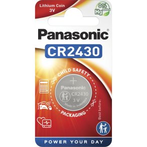 1 Panasonic CR 2430 Lithium Power