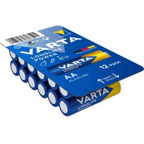 9x12 Varta Longlife Power AA LR 6 Ready-To-Sell Tray Big Box