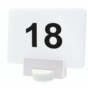 REV McSensor LED Wall Lamp with House number 12W white