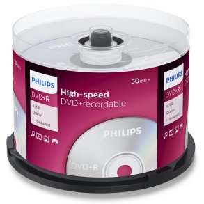 1x50 Philips DVD+R 4,7GB 16x SP