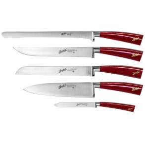 Berkel Elegance Red Chef knife set 5-pcs.