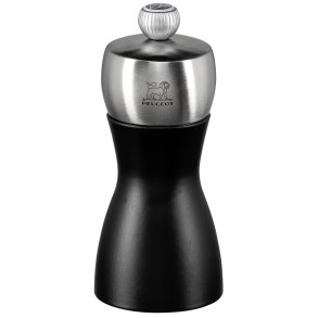 Peugeot FIDJI salt mill beech wood matt black 12 cm