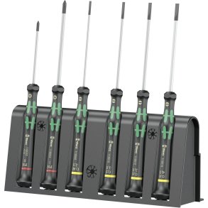 WERA 2035/6 B for electronic applic. screwdriver set + Rack