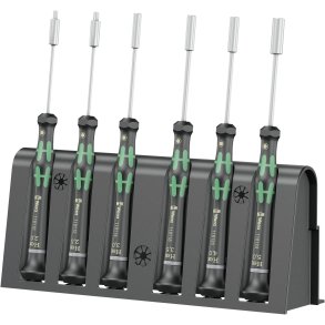 WERA 2069/6 for electronic applic. screwdriver set + Rack