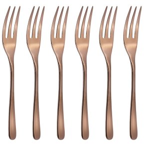 Sambonet Taste cake fork set 6 pcs  copper