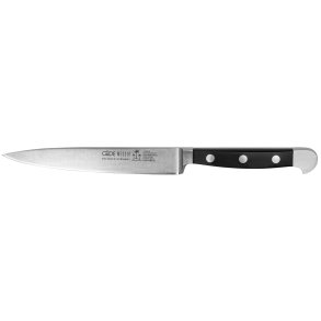 GÃ¼de Alpha kitchen knife POM black 16 cm 1765/16