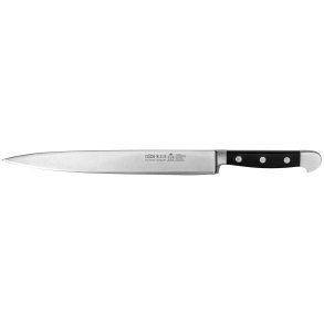 GÃ¼de Alpha ham knife 26 cm POM black 1765/26