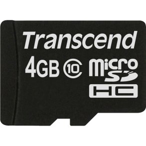 Transcend microSDHC          4GB Class 10