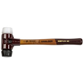 Halder SIMPLEX soft-face mallet 40 comp. rubber/plast. TE SIMPL