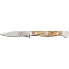 GÃ¼de Alpha vegetable knife 8 cm Olive Wood