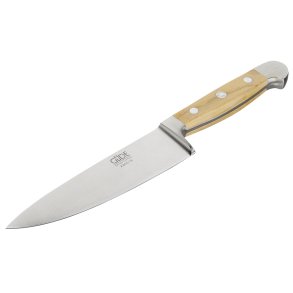 GÃ¼de Alpha cooking knife 16 cm Olive Wood