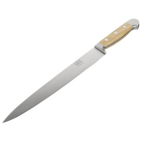 GÃ¼de Alpha ham knife 26 cm Olive Wood