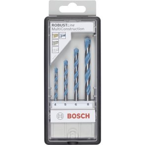 Bosch 4pcs Robustline CYL-9 MultiConstruction Set: 4-8mm
