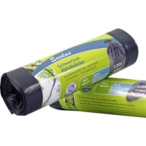 1x10 Secolan Heavy Duty Garbage Bags 120 l grey/black