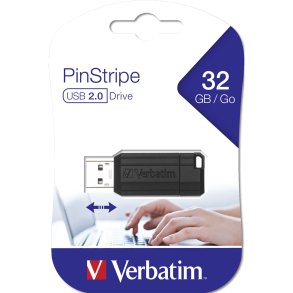 Verbatim Store n Go         32GB Pinstripe USB 2.0 black    49064