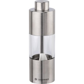 Zassenhaus salt mill  Mainz Inox/Acrylic Glass 14 cm
