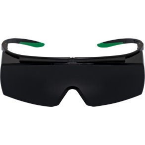 uvex super f OTG welding safety spectacles black/green