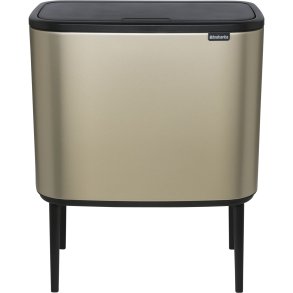 Brabantia Waste Bin Bo Touch Bin Champagne, 3 x 11 L