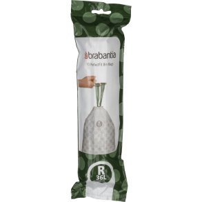 Brabantia PerfectFit Bin Liner Type R, 36 L, 10 Bags