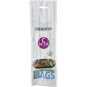 Brabantia PerfectFit Bin Liner compost. Typ C, 10-12 L, 10 bags